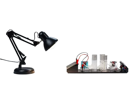 Wasserstoff-Sauerstoff-Brennstoffzellen-Experiment (einschl ießlich Langarm-Lichtquelle)