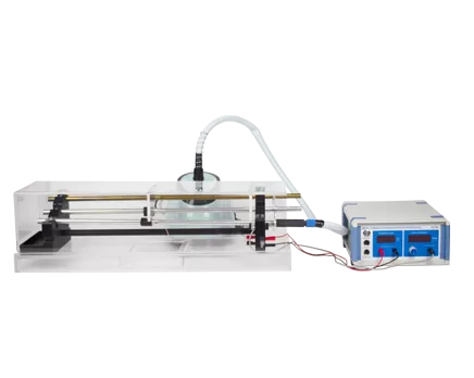 Experiment zum Wärme ausdehnung koeffizienten aus Metall